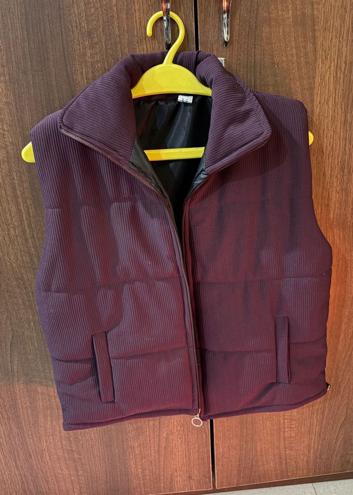 Burgundy Padded Vest
