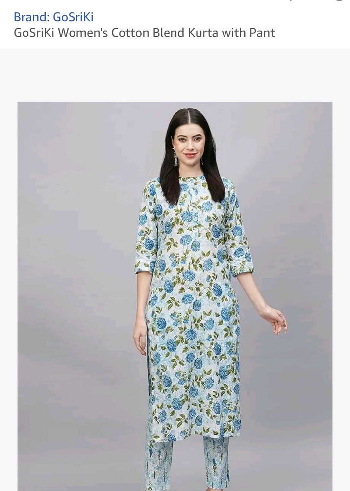 GoSriKi Floral Kurta Set size s