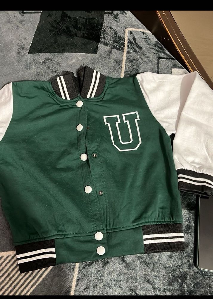 Green Varsity Jacket with &#39;U&#39;
