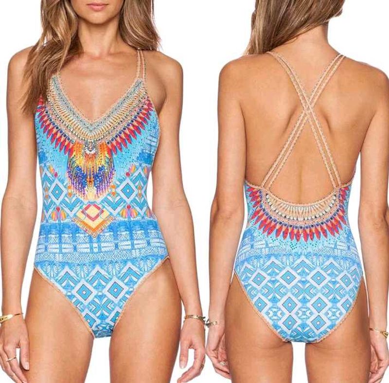Women&#39;s One Piece Beach Swimsuit Swimwear Bathing