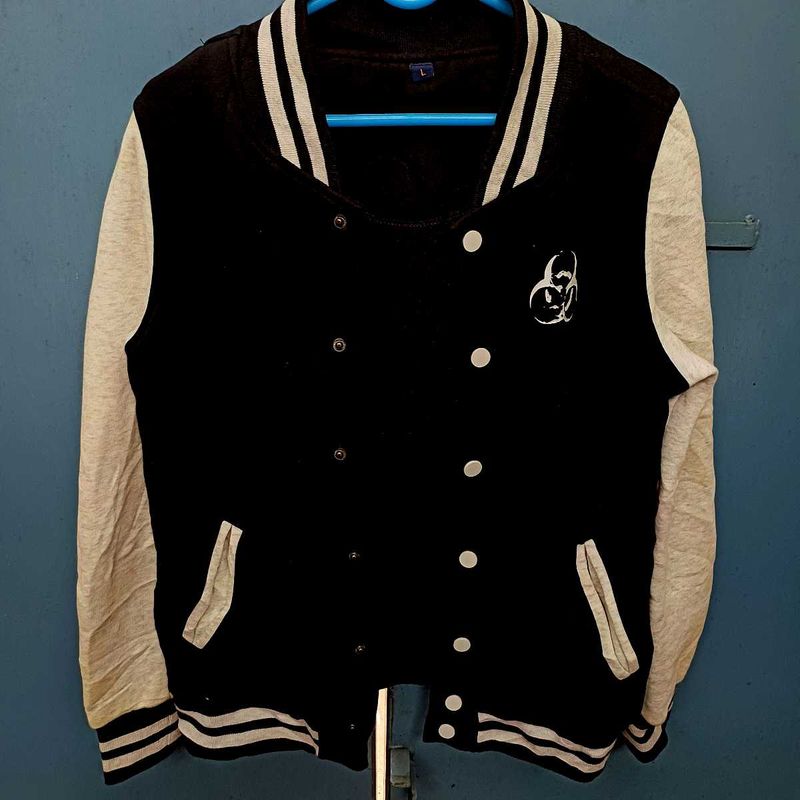 black Varsity Style Jacket