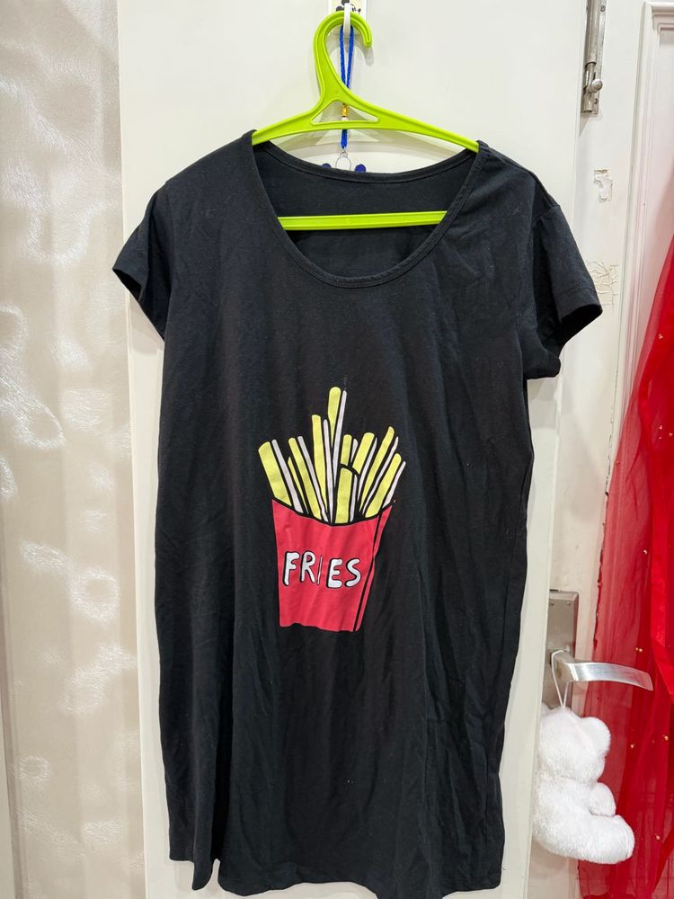 Black Fries Graphic T-Shirt
