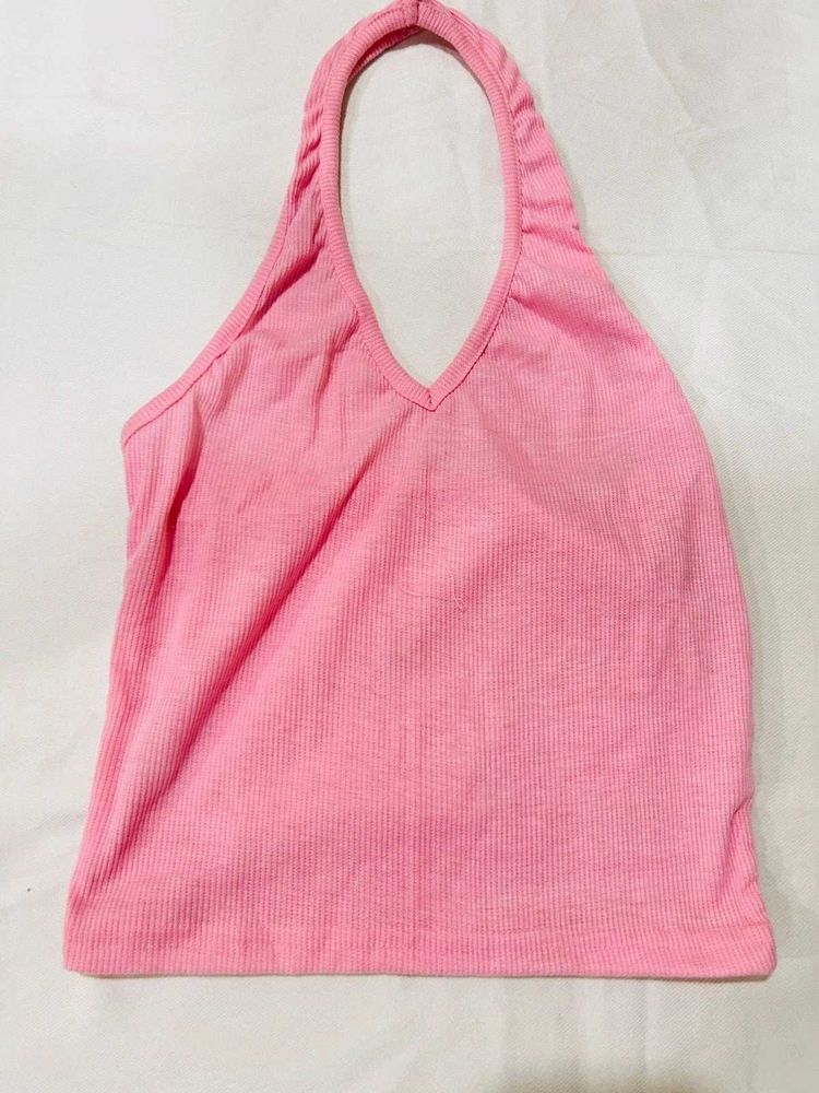Pink Halter Top