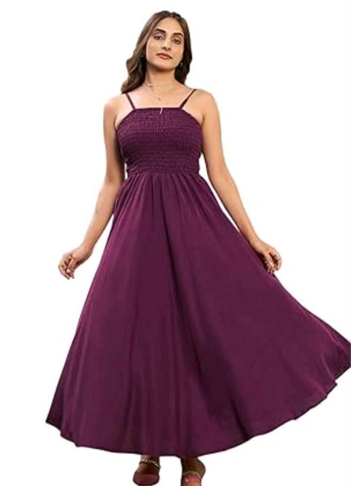 Fancify Wine A Line Maxi Dress😍