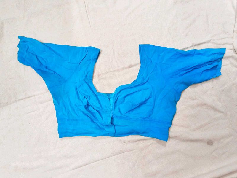 Blue Readymade Saree Blouse