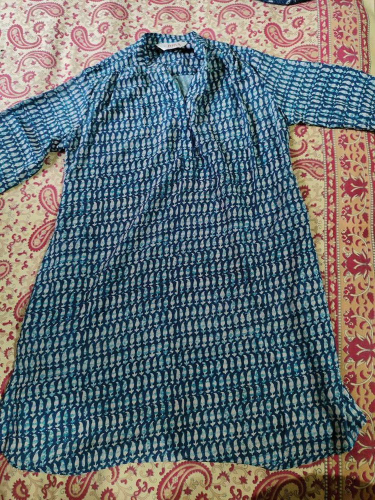 Blue Printed Tunic