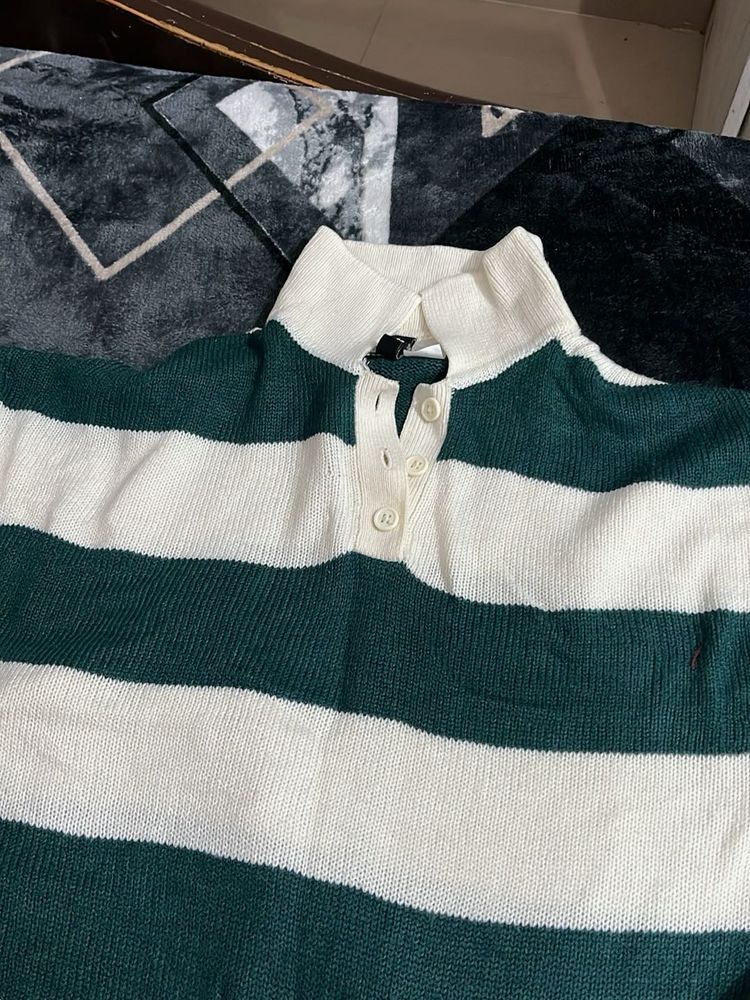 Striped Knit Sweater