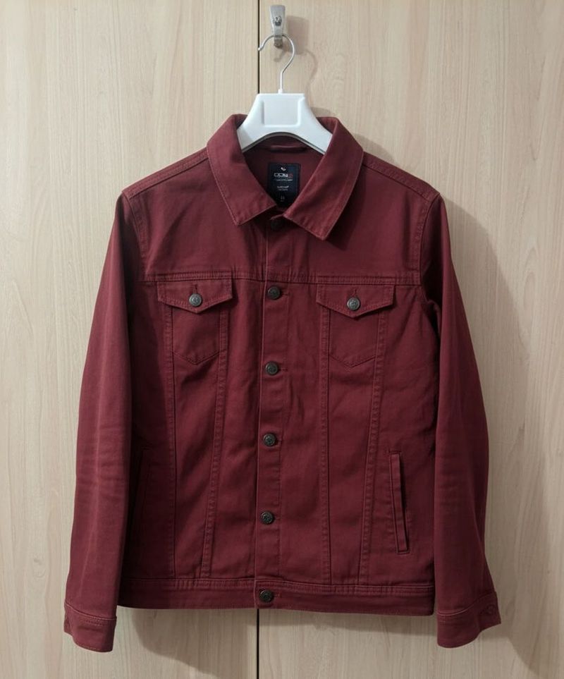 Maroon Demin Jacket