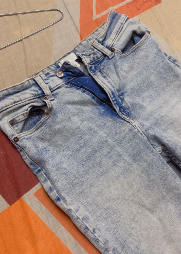 H&amp;m High Waisted Denim Jeans