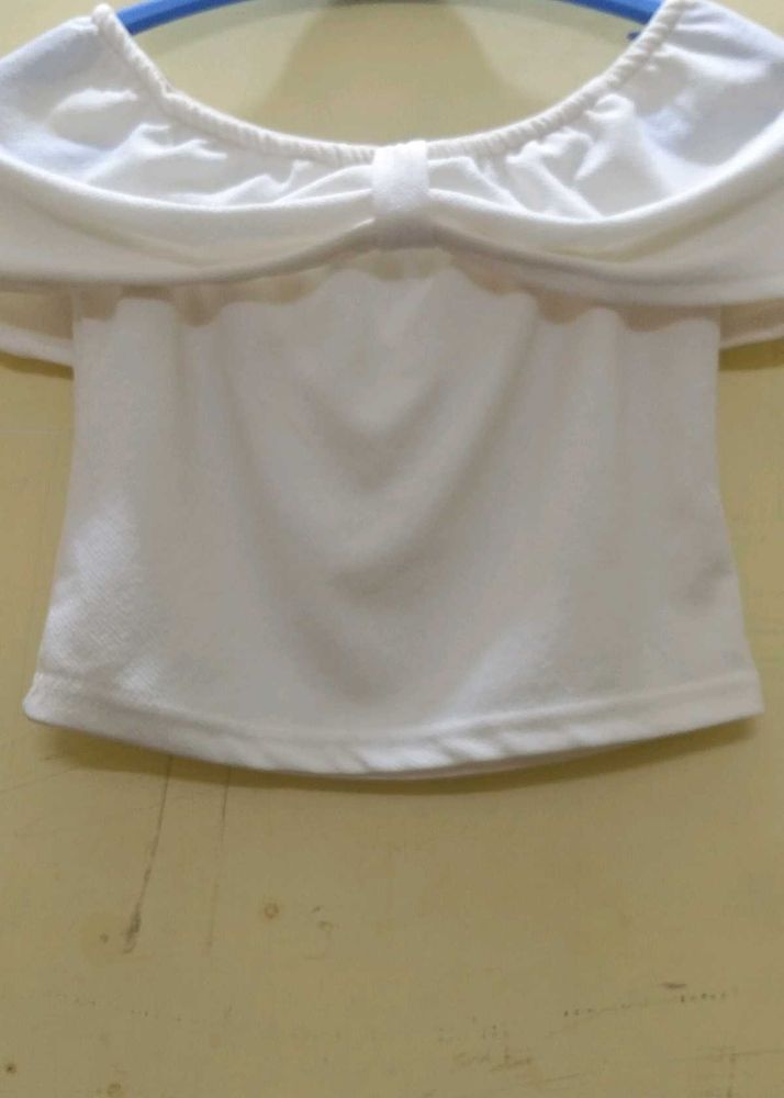 White Off Shoulder Top