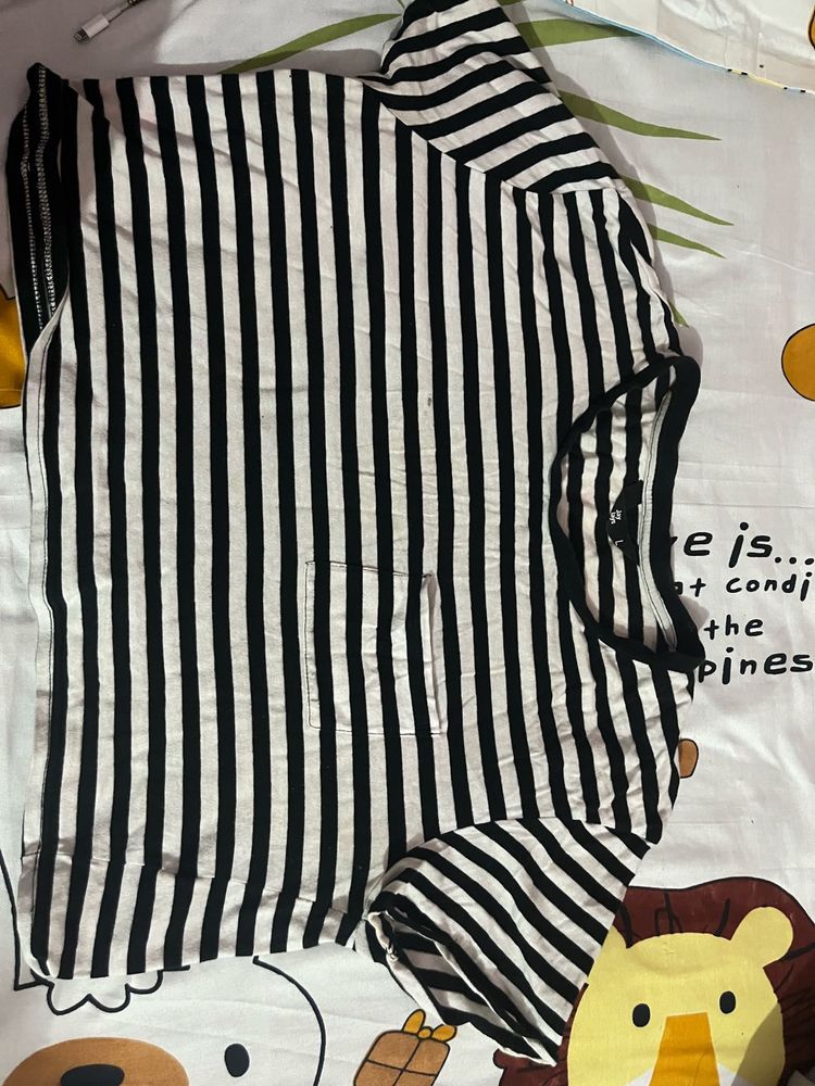 Striped Black &amp; White T-Shirt