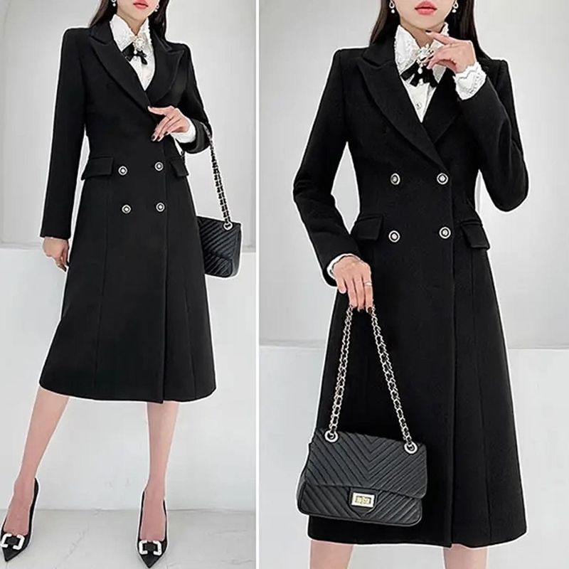 Black Trench Coat Dress 🖤