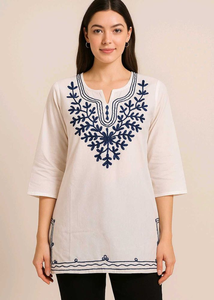 Embroidered Tunic Top