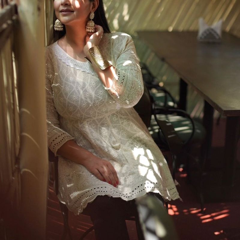 Beautiful White Kurta
