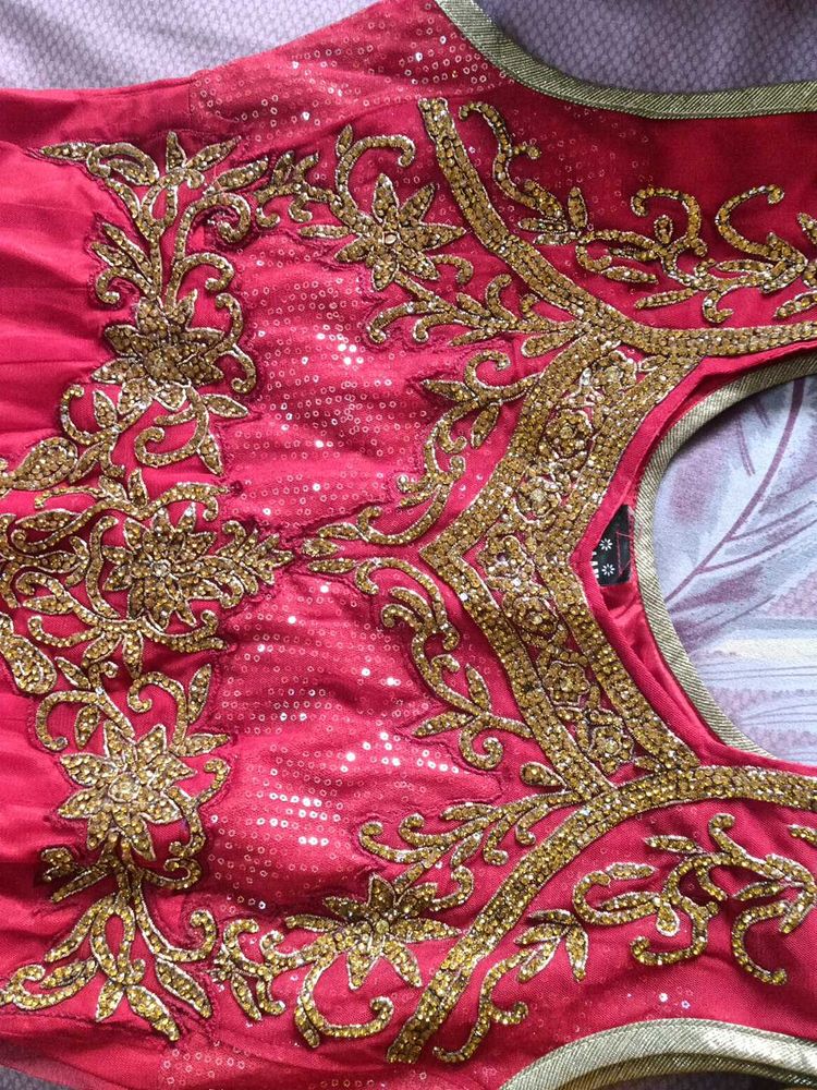 Beautiful New Red Color Anarkali