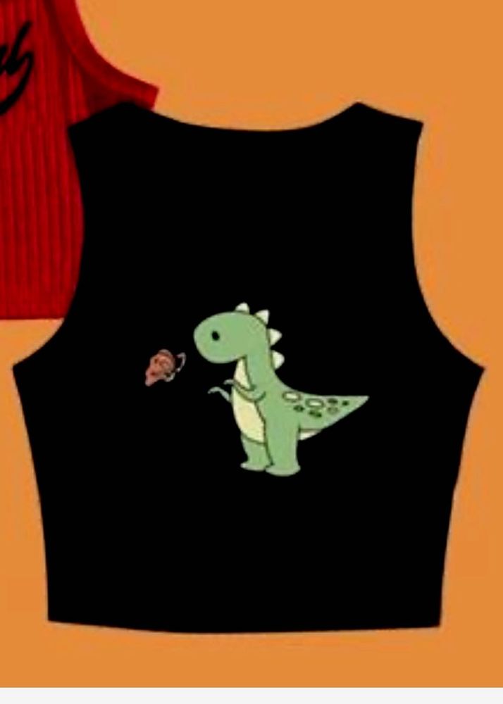 Dino &amp; Clownfish Graphic Tank