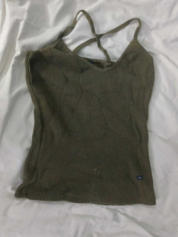 Olive Green Tank Top