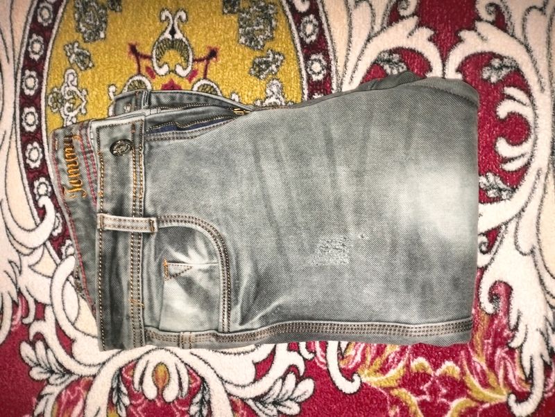 Boys Denim Jeans Grey Colour With stretchable jean