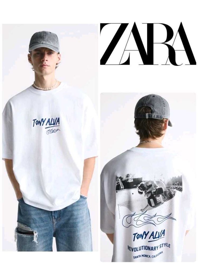 Zara Tony Alva Graphic Tee