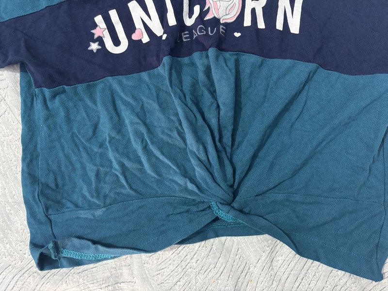 Cute Unicorn Girls Top