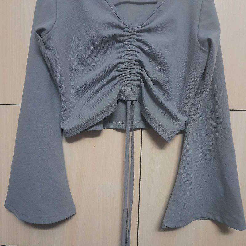 Grey Trendyy Lace Topp