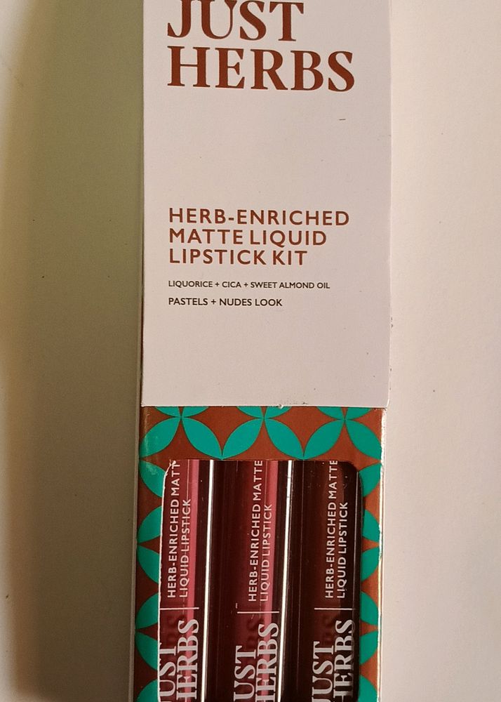 Completely New Just Herbs Lipstick Set Of 3