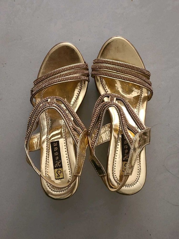 Golden Flats &amp; Sandals
