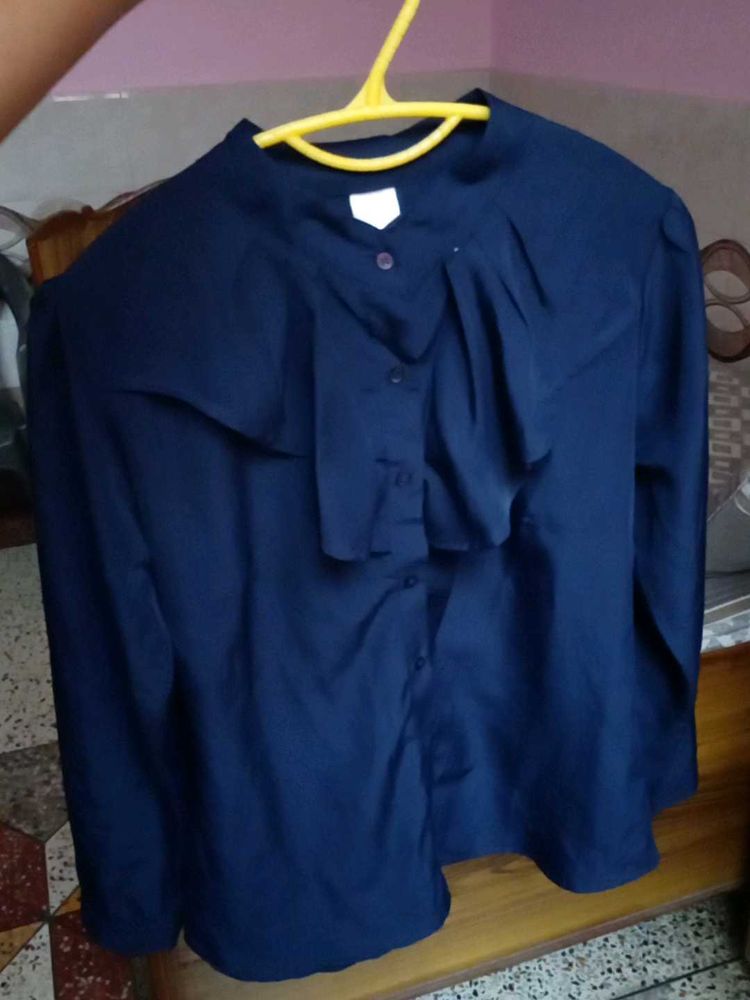 Korean Navy Blue Top