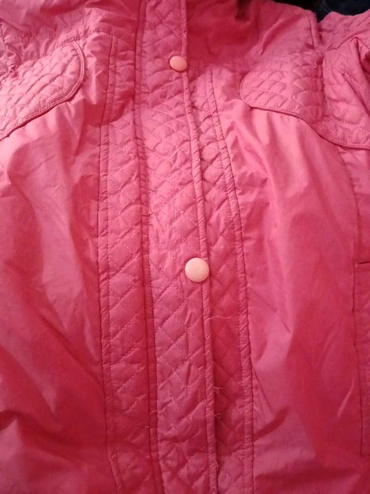Pink Quilted Jacket