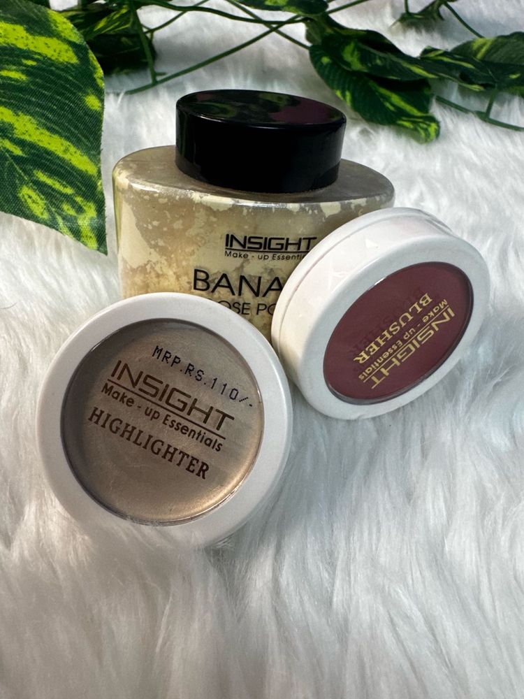 Insight Makeup Trio (Blush, Highlighter &amp; Powder)