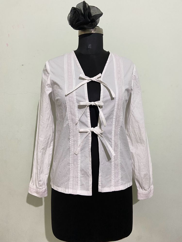 White Tie Top
