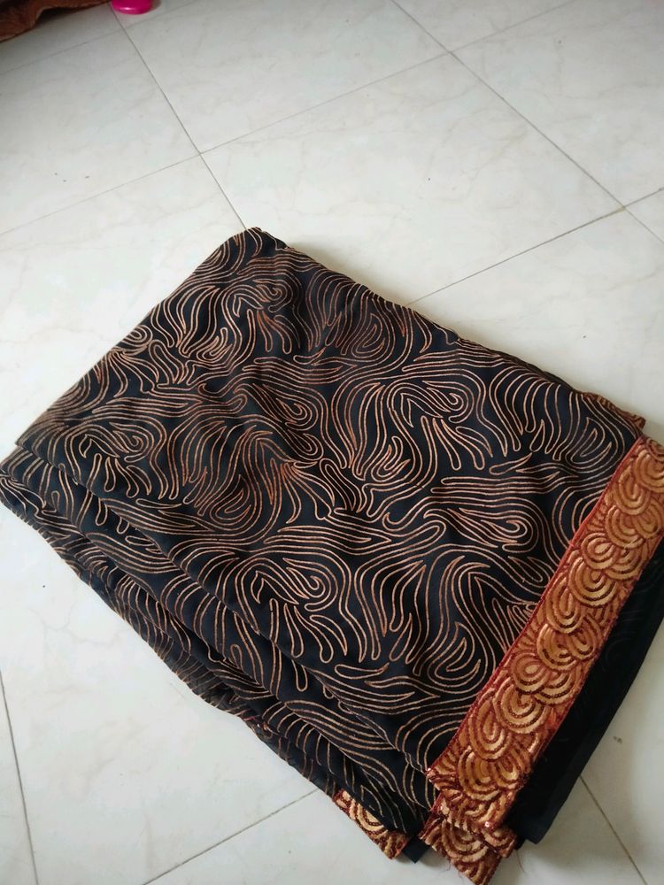 PRICE DROP BLACK SAREE 🖤💥