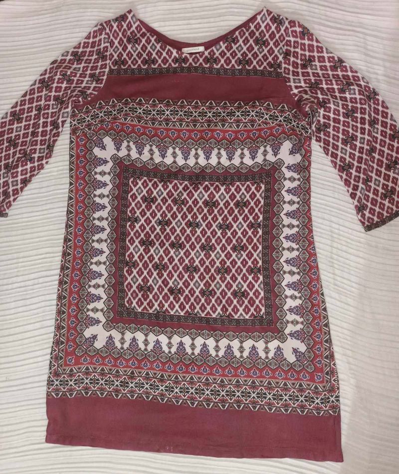 Patterned Casual Dress