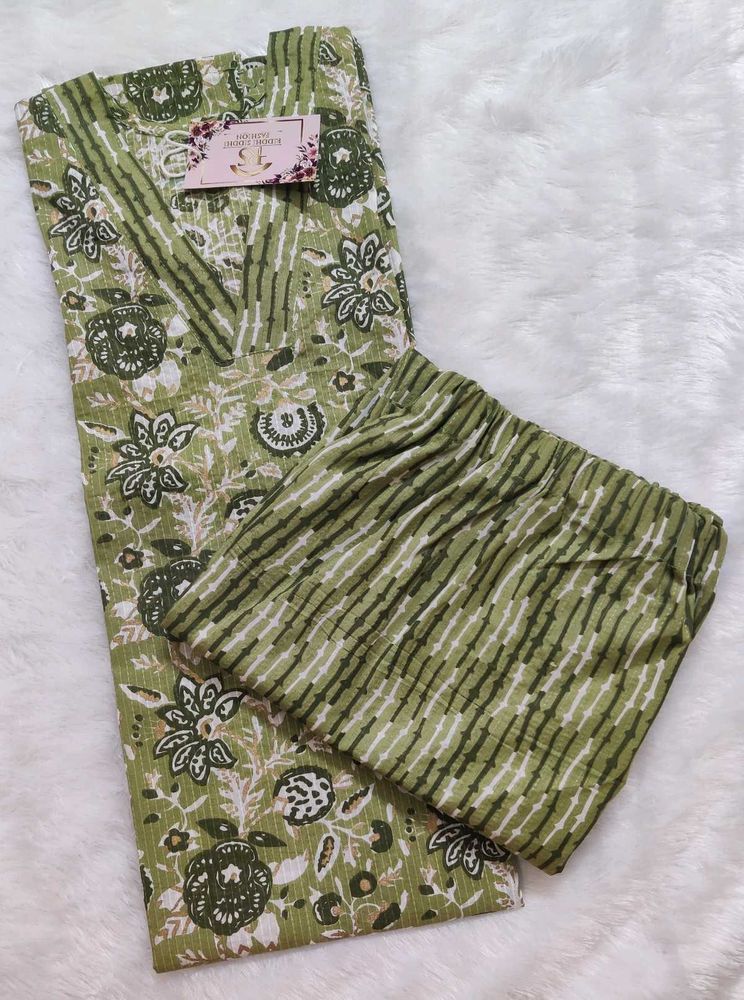 Floral Print Kurta Set