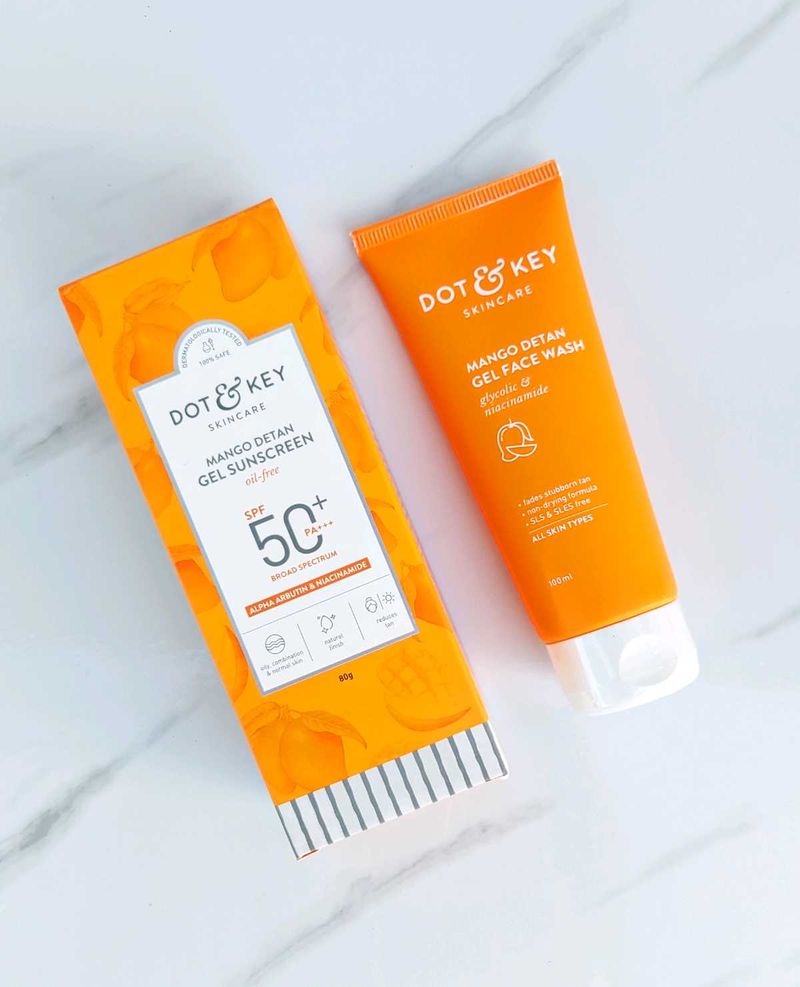 Dot &amp; Key Mango Detan Gel Sunscreen and Facewash