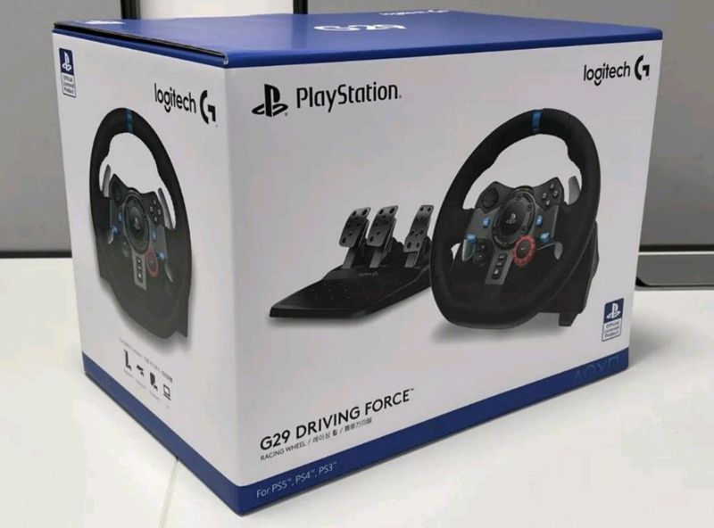 Logitech G29 Steering Wheel With Pedals PS5 &amp; PC