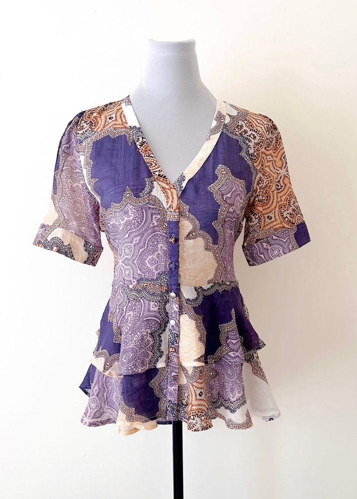 100% Cotton Bohemian Blouse