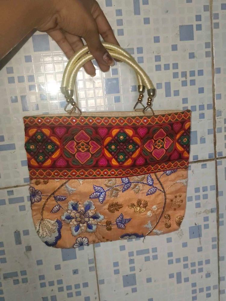 Embroidered Handbag