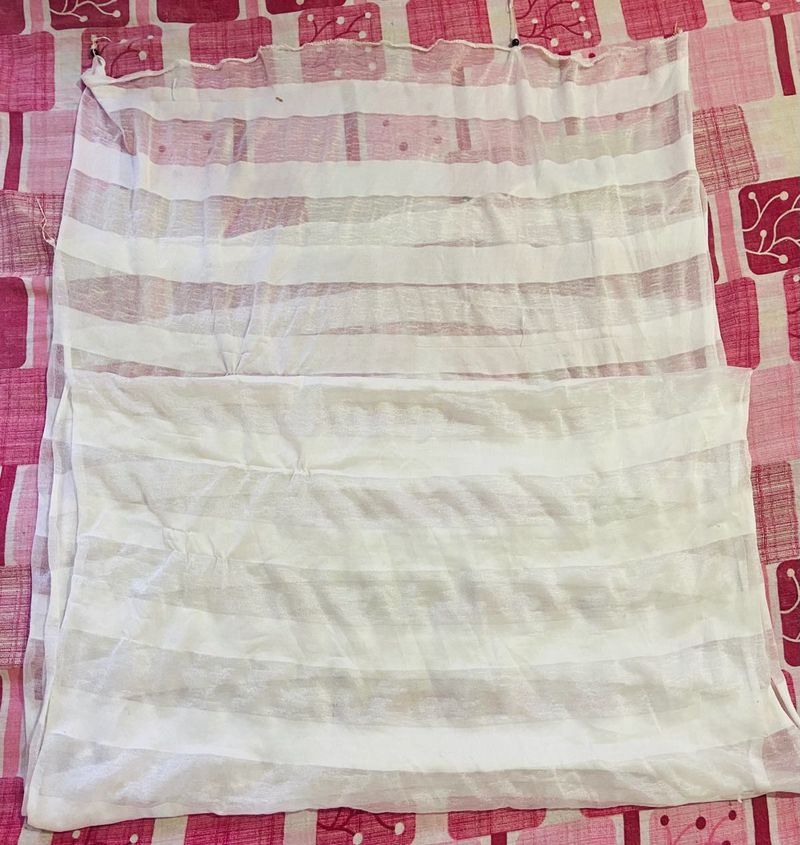 Striped White Cover Up