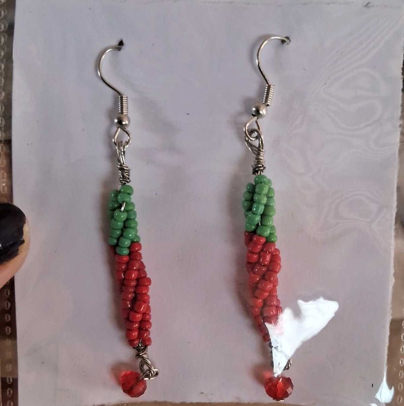 Earrings That Look Like Red Chilli Pepper 🌶️