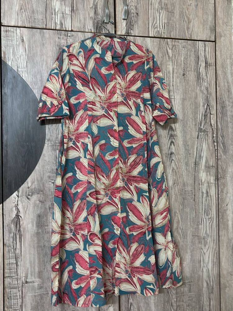 Blue Pink Kurti