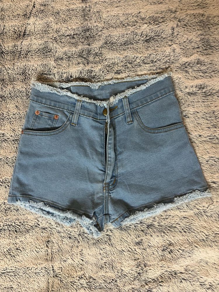 Blue Denim Shorts For Women’s