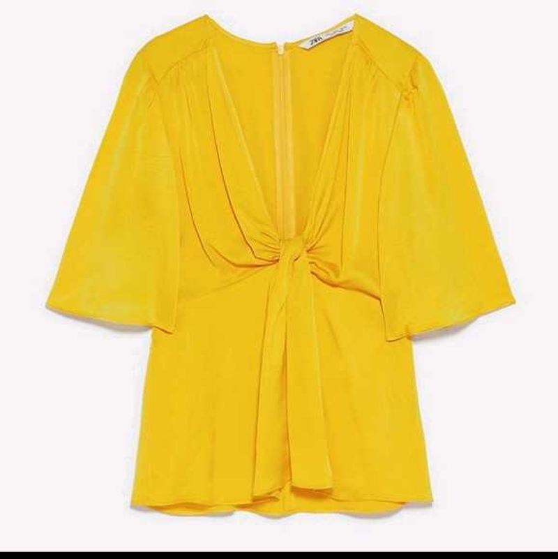 Zara Satin Flowy Top