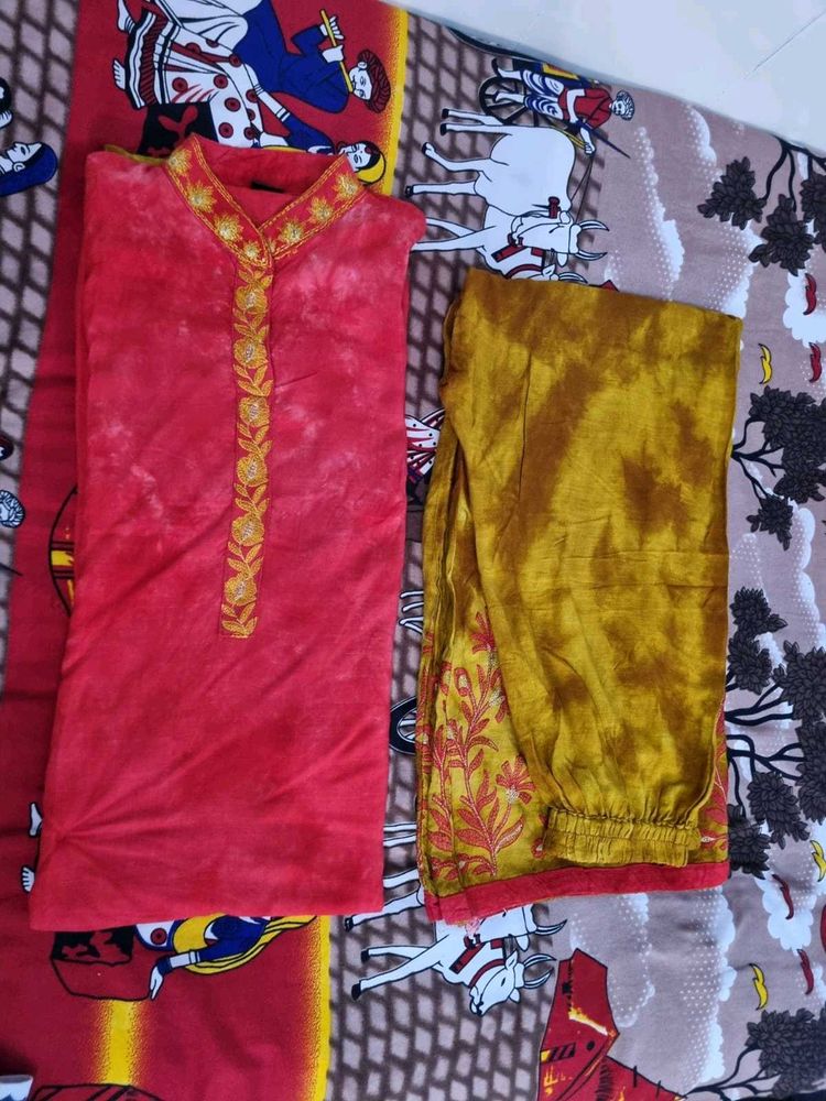 Aurelia Kurta Set With Embroidery Sharara