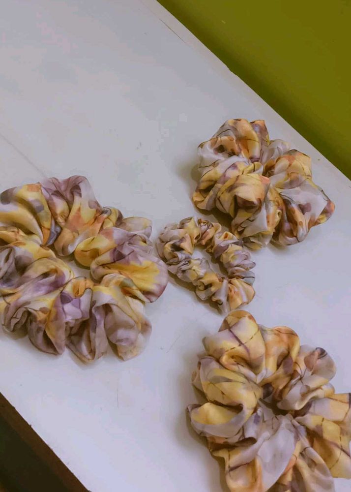 Vintage Printed Scrunchies