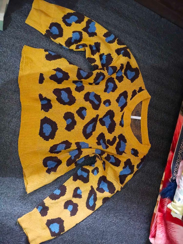 Winter Animal Print Sweater