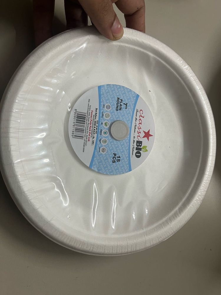 Biodegradable Disposable Plates Combo