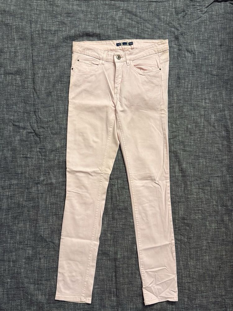 Mango Light Pink Skinny Jeans