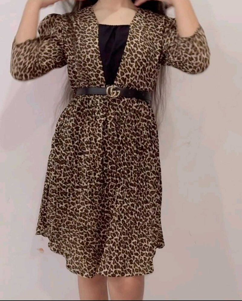 Animal print dress