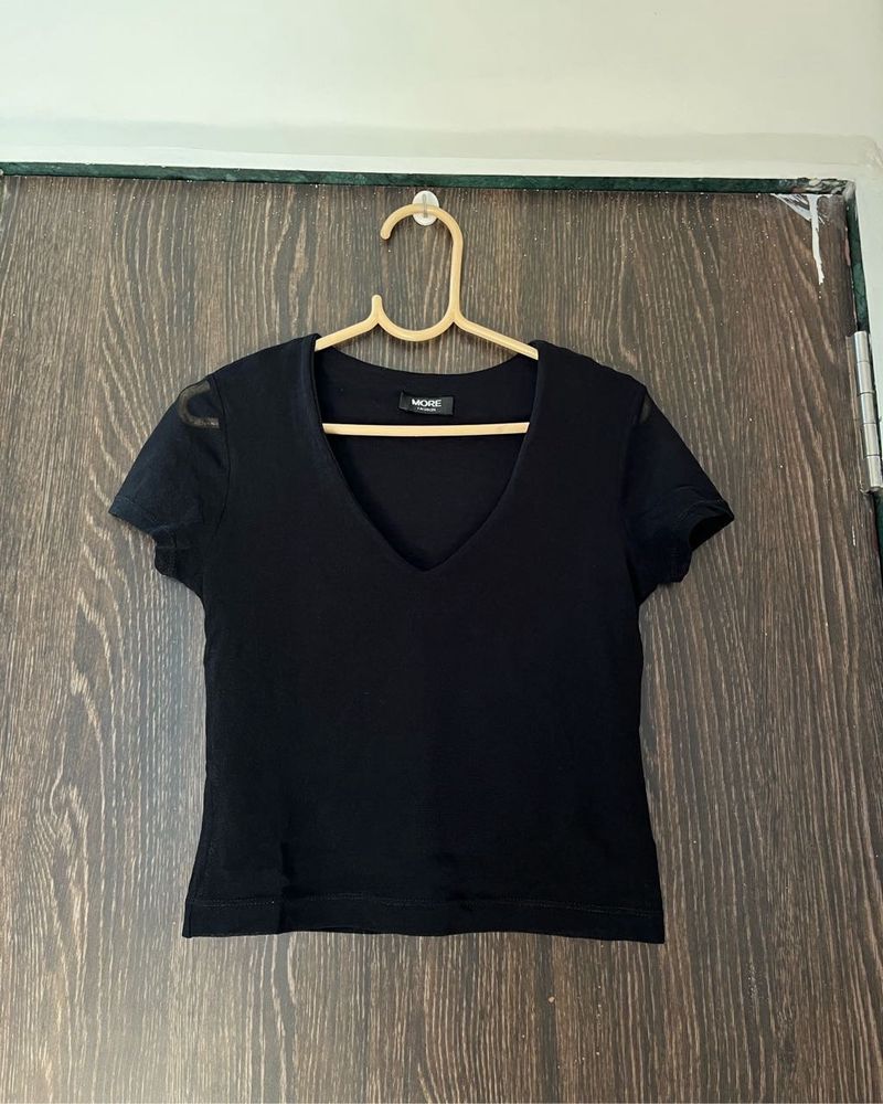 Black Classic Crop Top